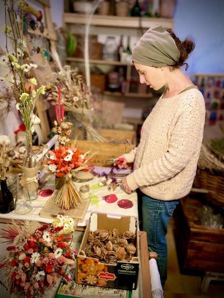 Logo Fleuriste bouquetière naturelle - Le Boulou